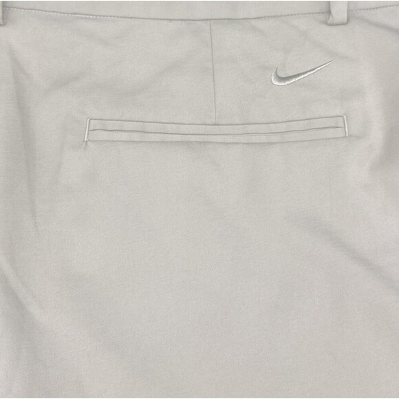 Nike Dri-Fit Mens Khaki Beige Flat Front Chino Pockets Golf Performance Sz 38 - Picture 9 of 9